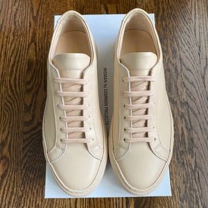 Common Projects Women's Beige Leather Sneakers
